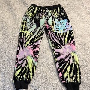 Justice Multicolor Tie-Dye Fleece Joggers